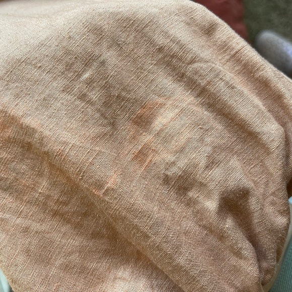 OPEN EDIT LINEN CROP BLOUSE - Picture 5 of 5